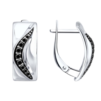 Серьги из серебра с фианитами арт. 94027260