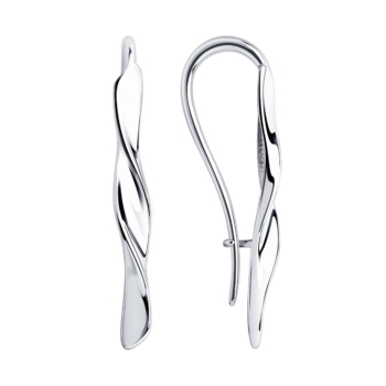 Серьги из серебра на французском замке арт. 94-120-00863-1