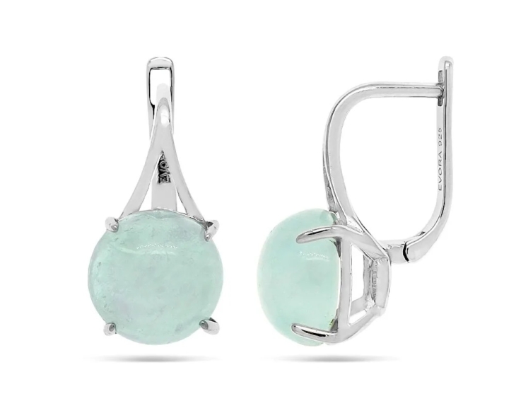 Серьги из серебра с халцедоном арт. 651633