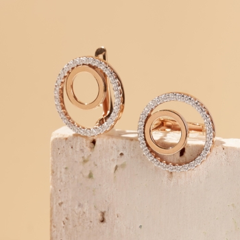 Серьги из серебра с позолотой арт. 49973А.6