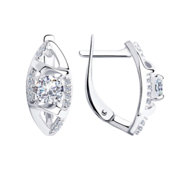 Серьги из серебра с фианитами арт. 94-120-00733-1