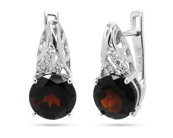 Серьги из серебра с гранатом арт. 631298