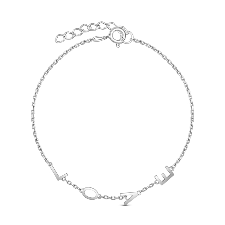 Браслет из серебра LOVE арт. 15-1056р