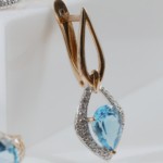Серьги из золота с топазом арт. 2354208