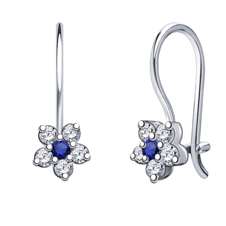 Детские серьги из серебра с фианитами арт. 20208с3-925