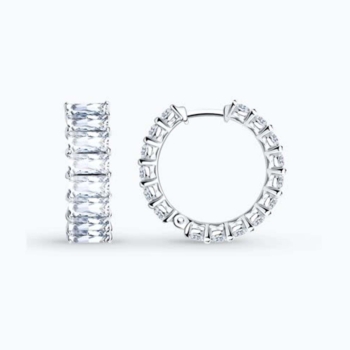 Серьги из серебра с фианитами арт. 94025316