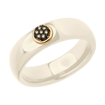 Керамическое золотое кольцо с бриллиантами арт. 6015107 №21 64