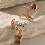 Серьги из золота с фианитами Птицы арт. 30068800