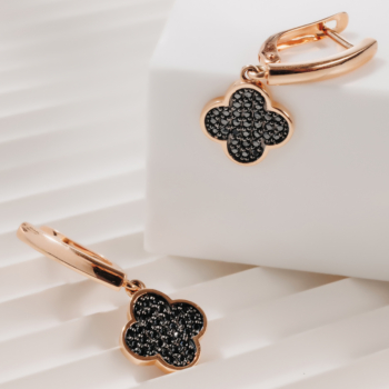 Серьги из золота с фианитами арт. 122655-5