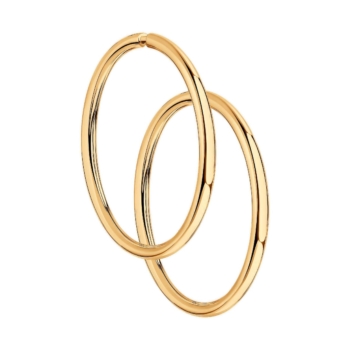 Серьги-конго из серебра с позолотой 15 мм. арт. 93140065