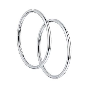 Серьги-конго из серебра 20 мм. арт. 94-124-01720-1