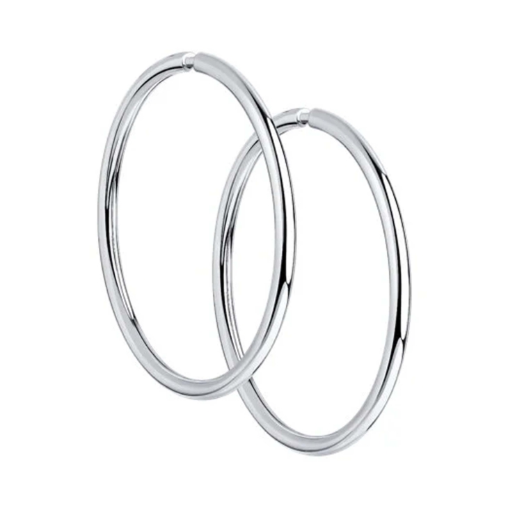 Серьги-конго из серебра 20 мм. арт. 94-124-01720-1