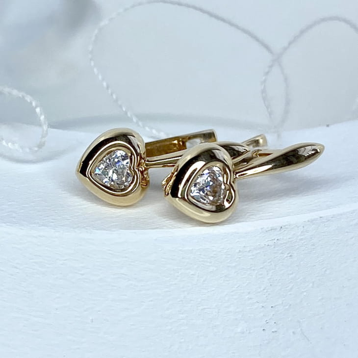 Серьги из золота с фианитами арт. 02-3686-00-501-1110-38