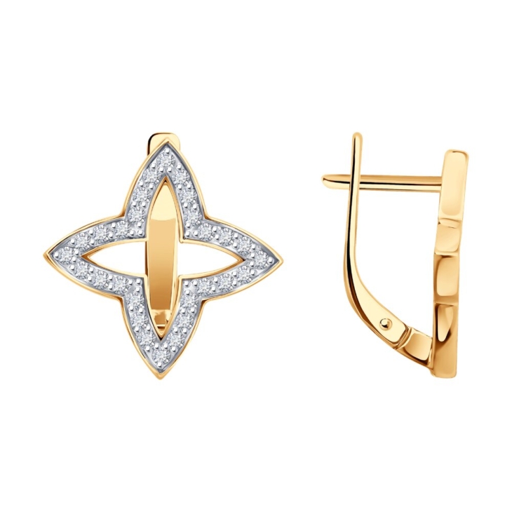 Серьги из золота с бриллиантами арт. 51-220-02951-1 №24 6