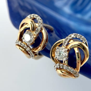 Серьги из золота с бриллиантами арт. 2-105-334