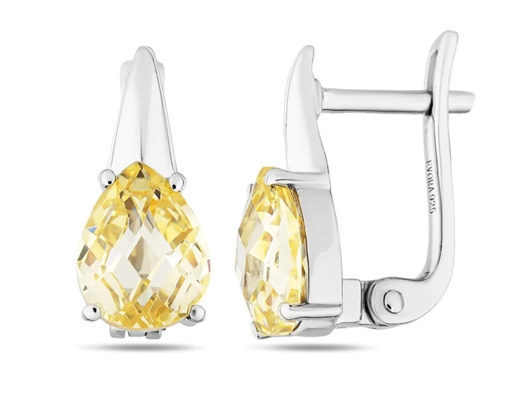 Серьги из серебра с крайола циркон арт. 654510