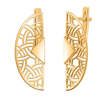 Серьги из золоченного серебра арт. 21363з-925