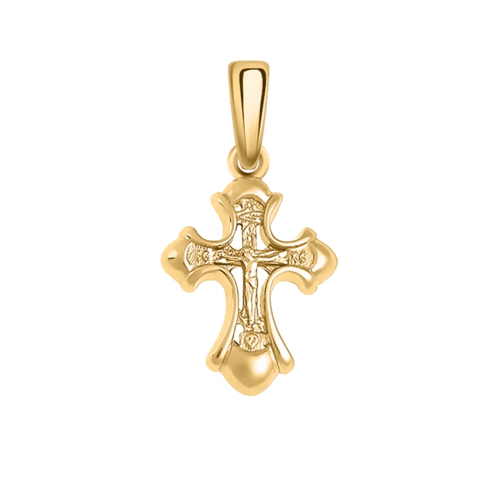 Крест подвеска из золоченного серебра арт. 3270з-925