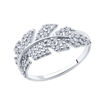 Кольцо из серебра с фианитами арт. 94014043