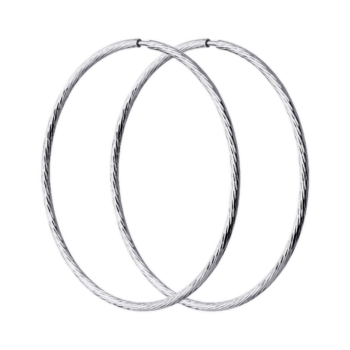 Серьги-конго из серебра диаметром 45 мм. арт. 94-124-01871-1