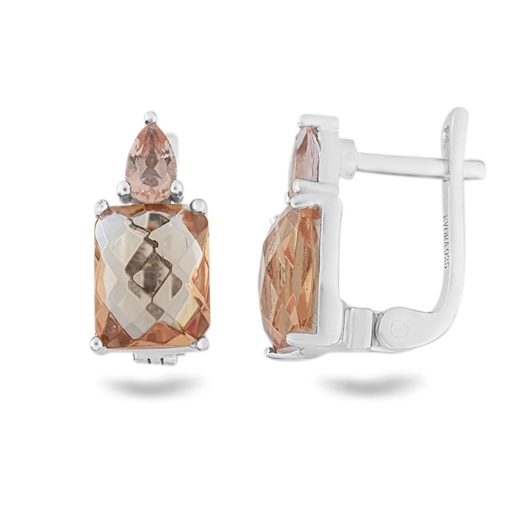 Серьги из серебра с султанитом арт. 654538