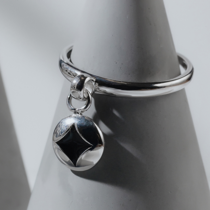Кольцо из серебра с подвеской арт. К5654р