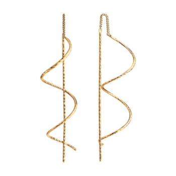 Серьги из золоченного серебра арт. 93022471