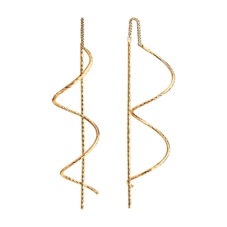 Серьги из золоченного серебра арт. 93022471