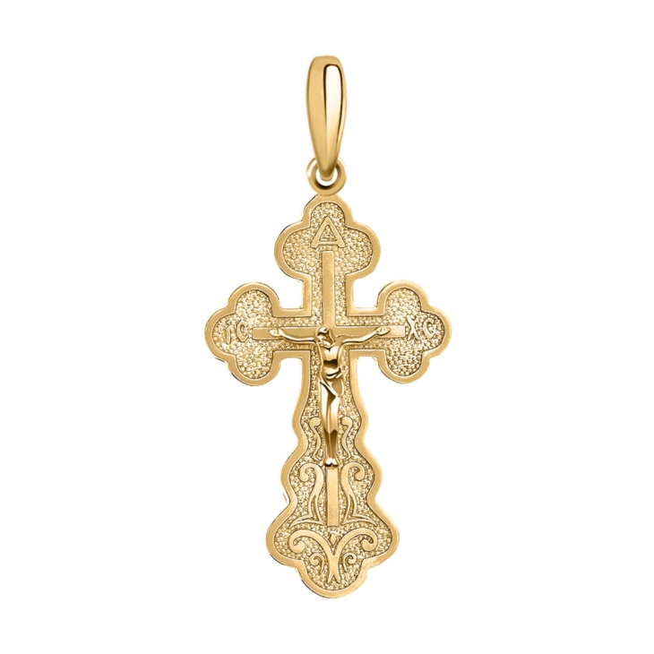Крест подвеска из золоченного серебра арт. 3130з-925