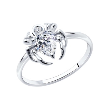 Кольцо из серебра с фианитами арт. 94014174