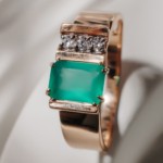 Кольцо из золота с агатом арт. кл3641-12 3