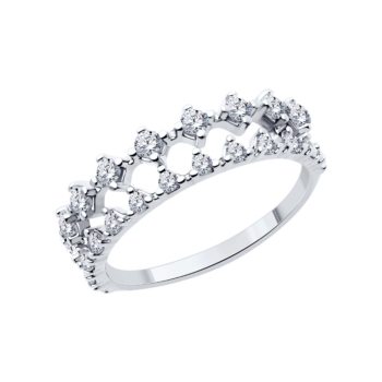 Кольцо из серебра с фианитами арт. 94014065