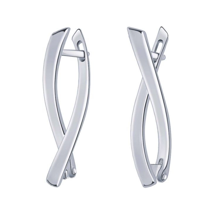 Серьги из серебра без вставок арт. 21412-925