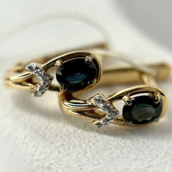 Серьги из золота с сапфирами арт. 3020223 №14 25