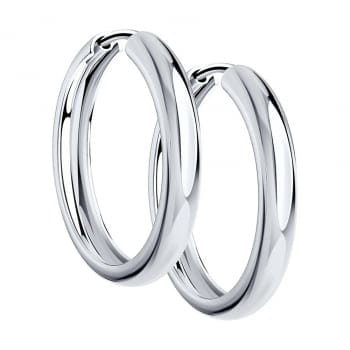 Серьги конго из серебра