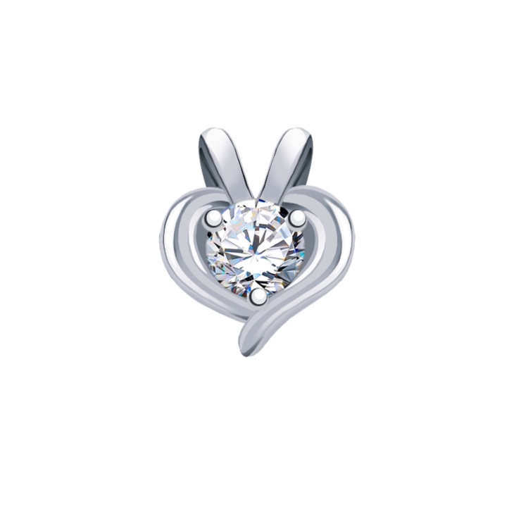 Подвеска из серебра с фианитом арт. 50393-925