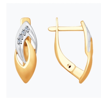 Серьги из золота с бриллиантами арт. 51-220-00003-1