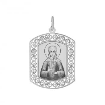 Иконка из серебра с лазерной обработкой