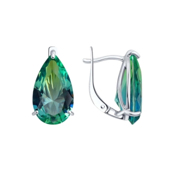 Серьги из серебра с ситаллом арт. 92022818
