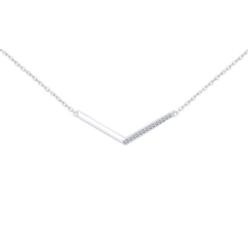 Колье из серебра с фианитами арт. 94070088