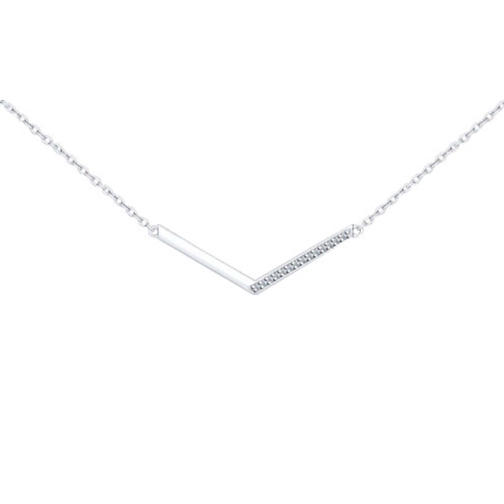 Колье из серебра с фианитами арт. 94070088