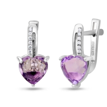 Серьги из серебра с аметистом арт. 649975