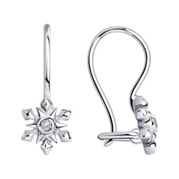 Детские серьги из серебра с фианитами арт. 94024972