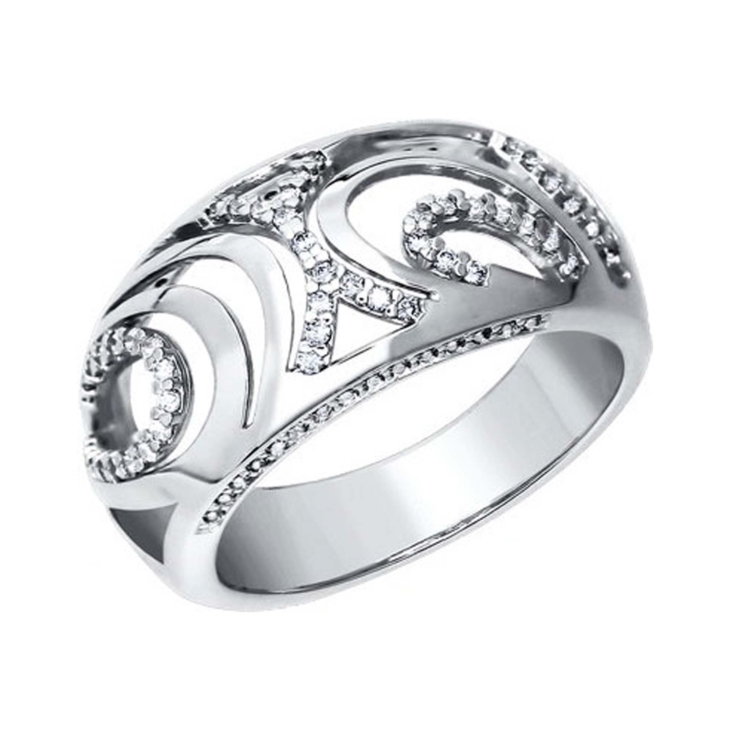 Кольцо из серебра с фианитами арт. 94011069