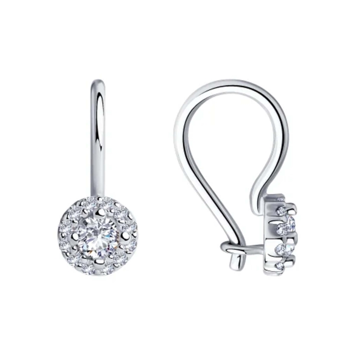Детские серьги из серебра с фианитами арт. 94-120-00670-1
