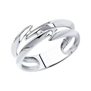 Серебряное кольцо без вставок арт. 94013379