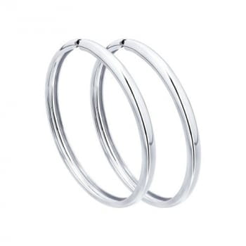 Серьги конго из серебра